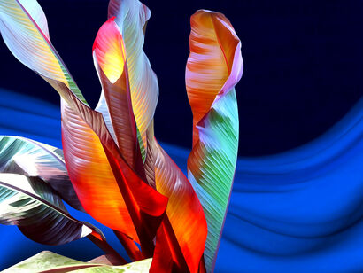 Blue night fog - a Paint Artowrk by Katja Lührs